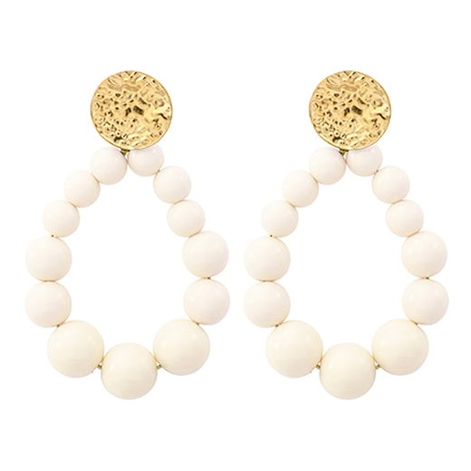 Boucles d'oreilles AURORA blanc