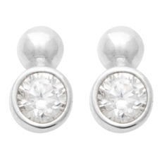 Puces d'oreilles CÉLINE - argent