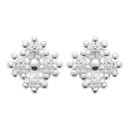 Puces d'oreilles LOUISA - argent