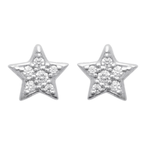 Puces d'oreilles STAR - argent
