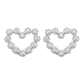 Puces d'oreilles LOVE - argent