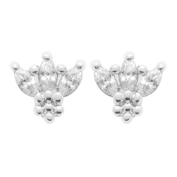 Puces d'oreilles AXELLE - argent