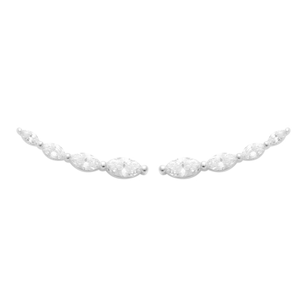 Barrettes d'oreilles AMBRE - argent