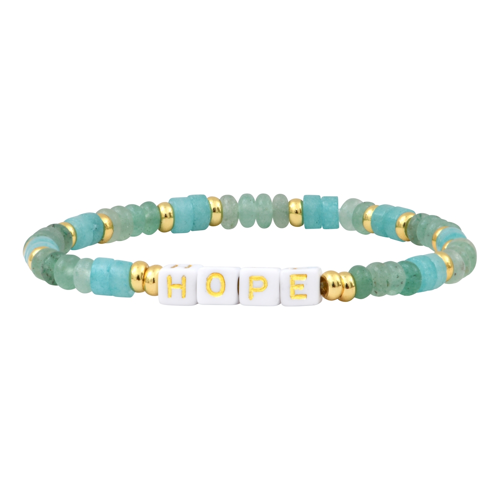 DOLCE VITA Mantra bracelet to customize - turquoise stones