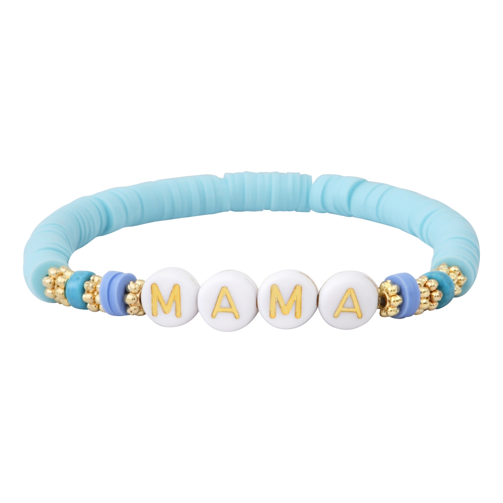 FLOWER POWER Mantra bracelet to personalize - blue violet