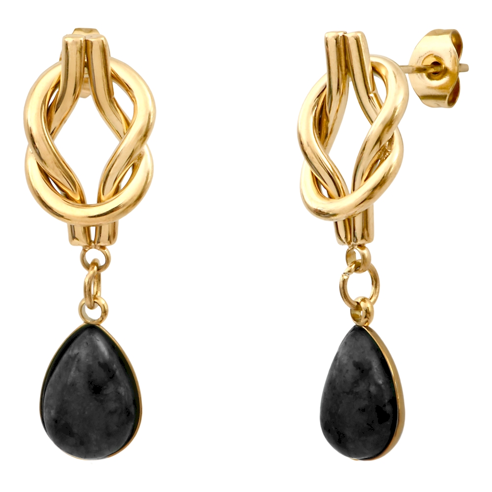 Boucles d'oreilles PETRA noir