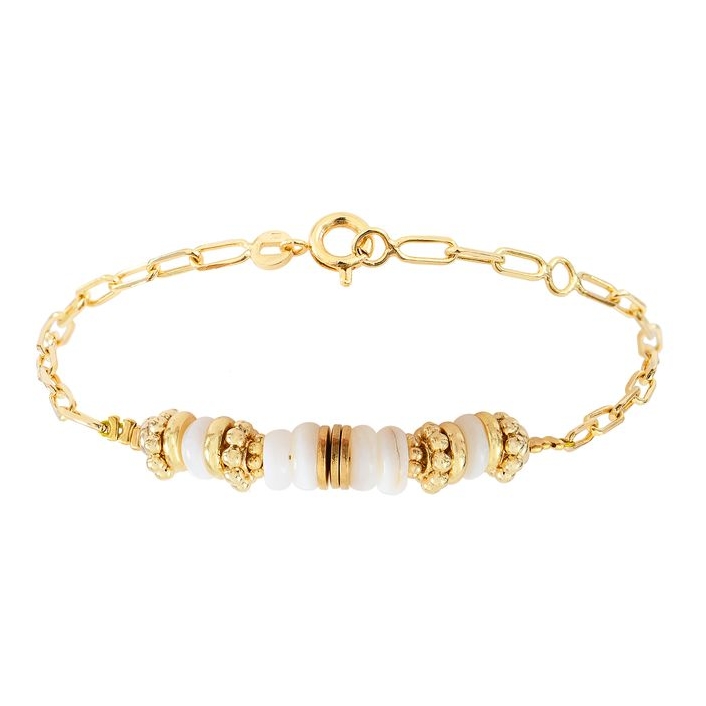 Bracelet MINI MANA Gold - blanc