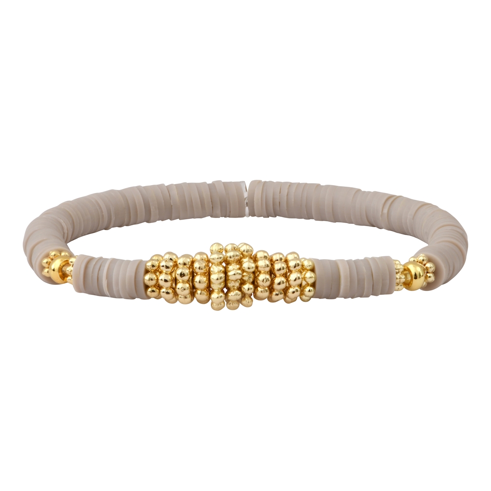 BOISÉ Mantra bracelet Gold - beige