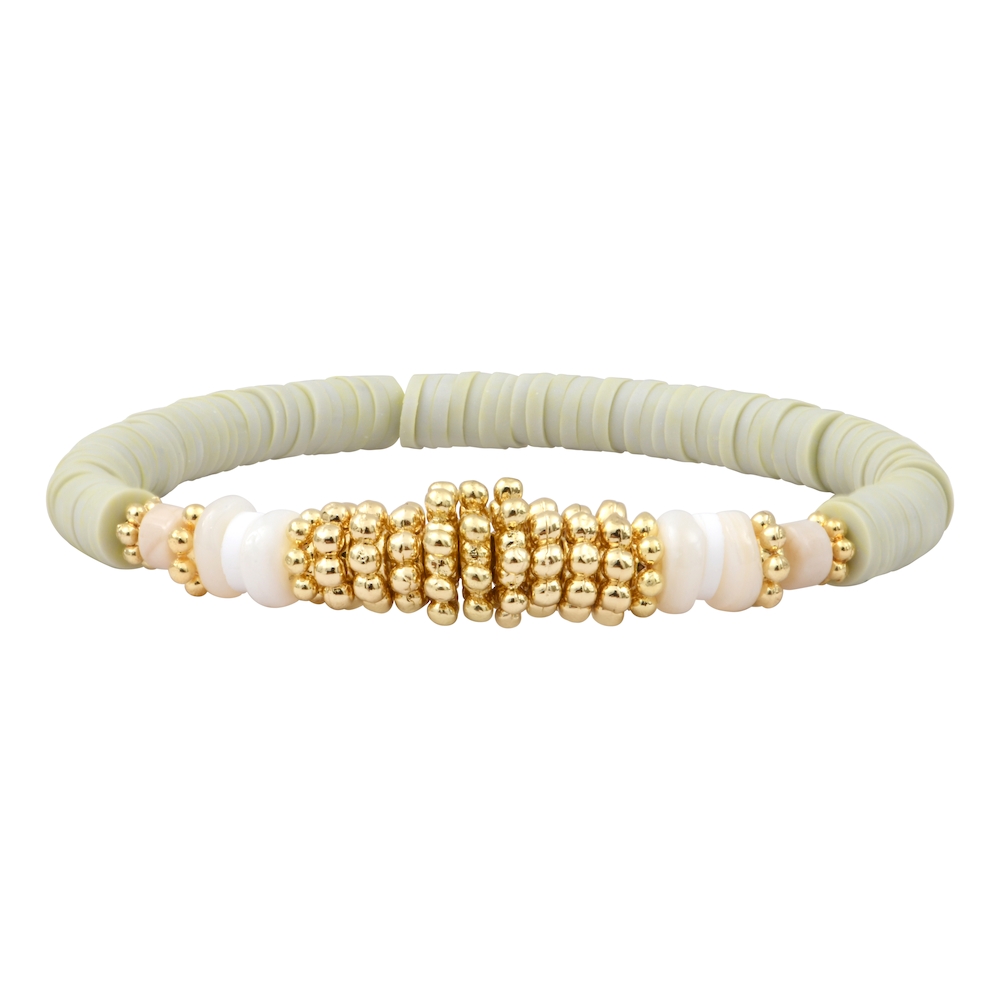 TENDRESSE Mantra bracelet Gold - white