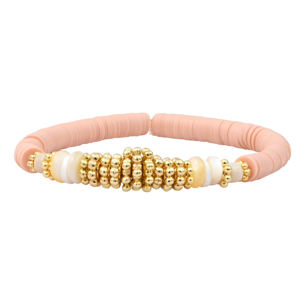 TENDRESSE Mantra bracelet Gold - white