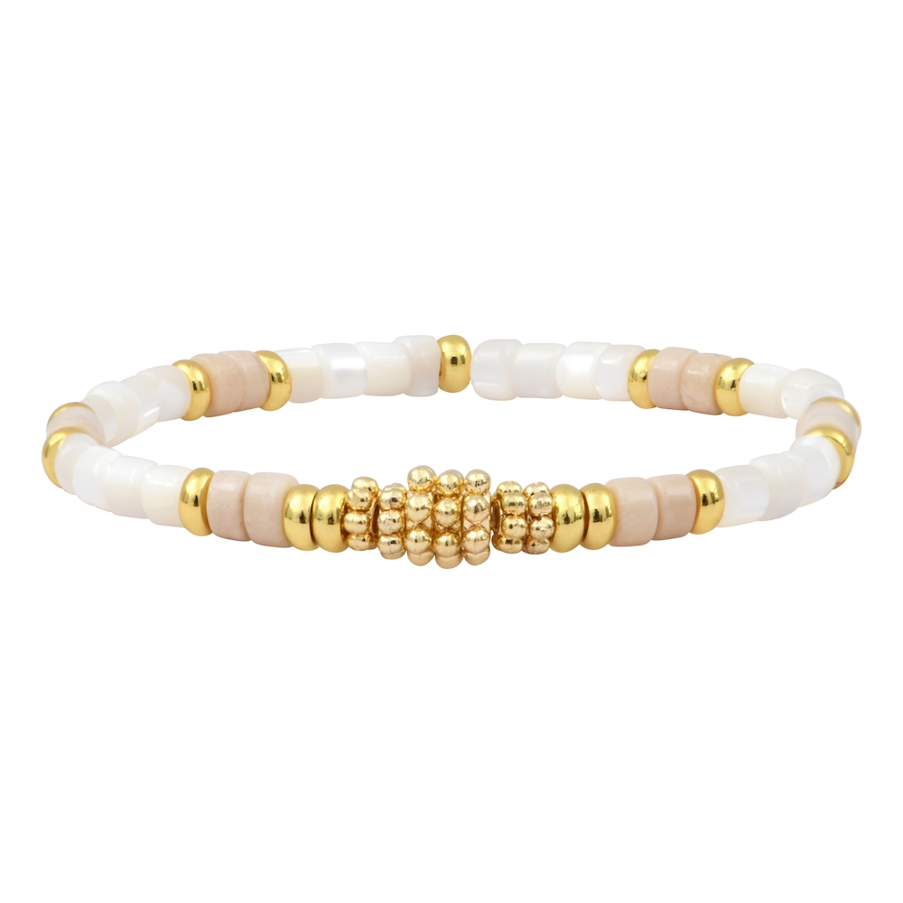 Bracelet Mantra DOLCE VITA Gold - blanc