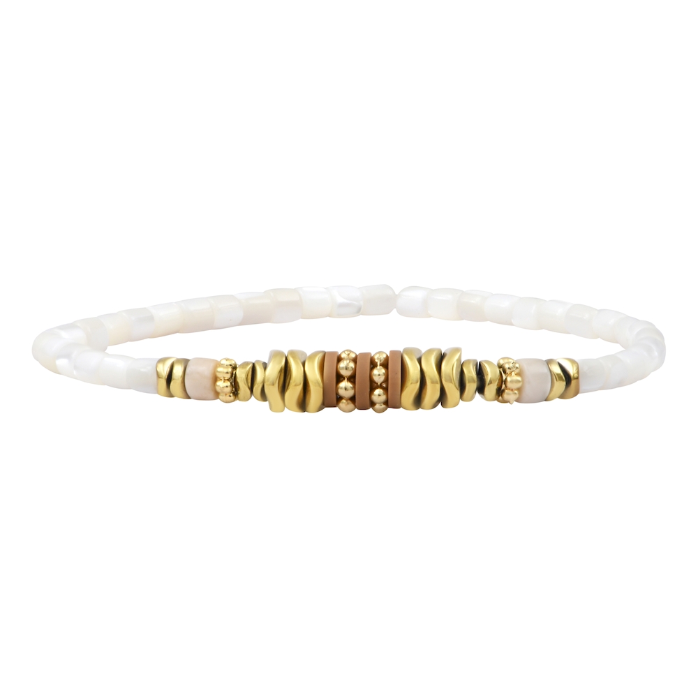 LUMINEUX Mantra bracelet Gold - gold
