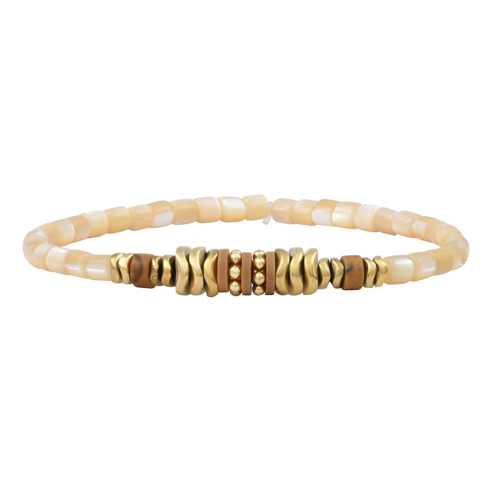 LUMINEUX Mantra bracelet Gold - gold