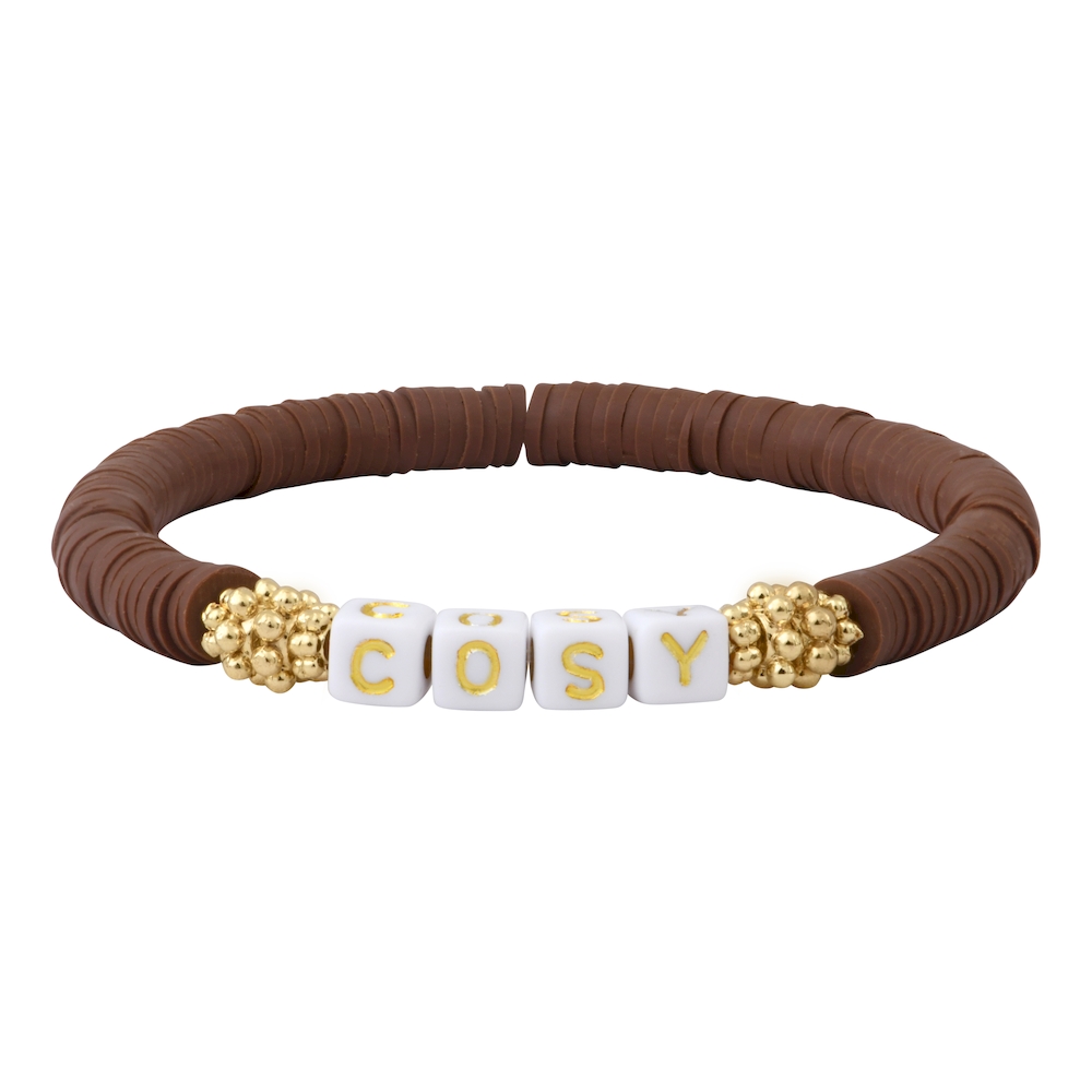 BOISÉ mantra bracelet to customize - beige