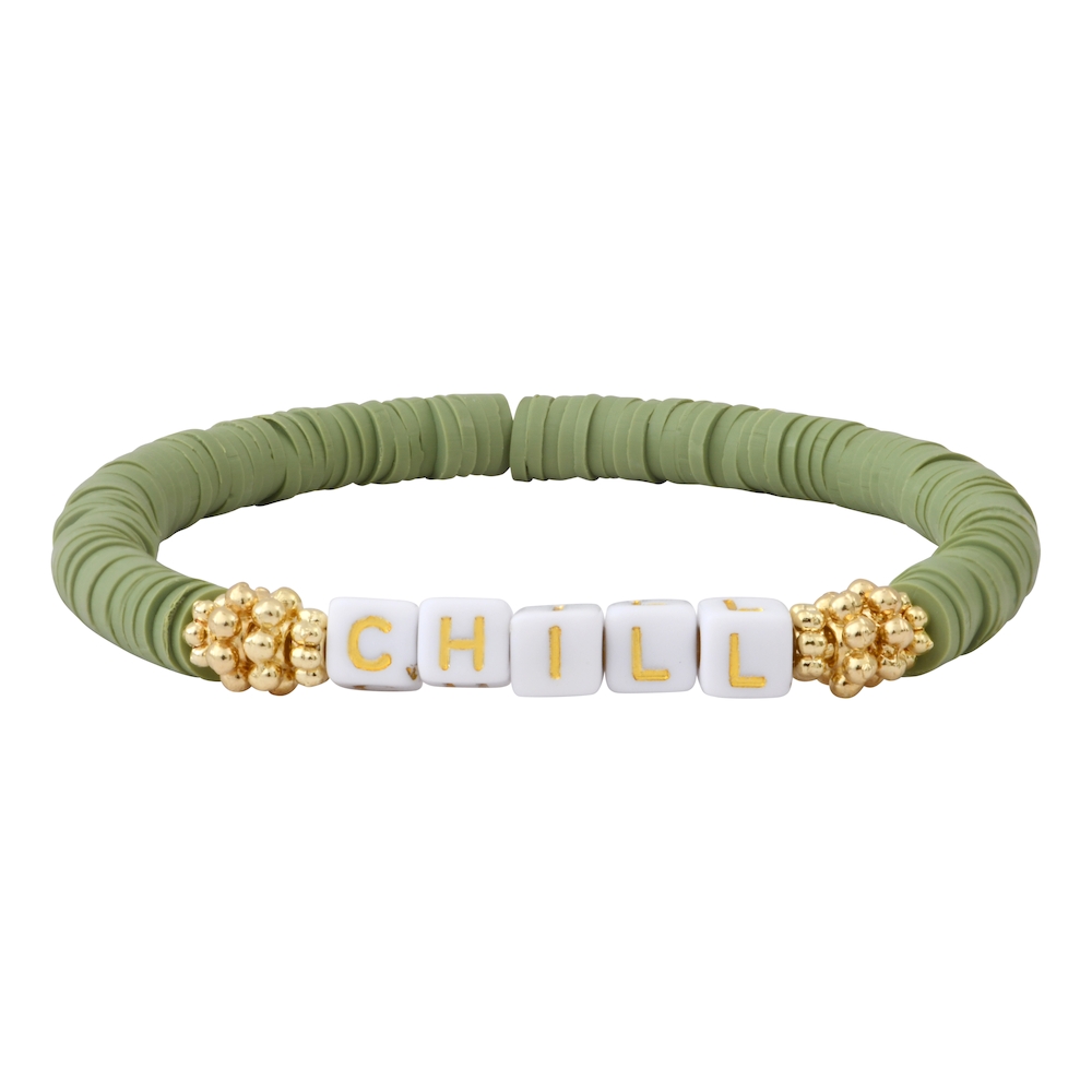 BOISÉ mantra bracelet to customize - beige