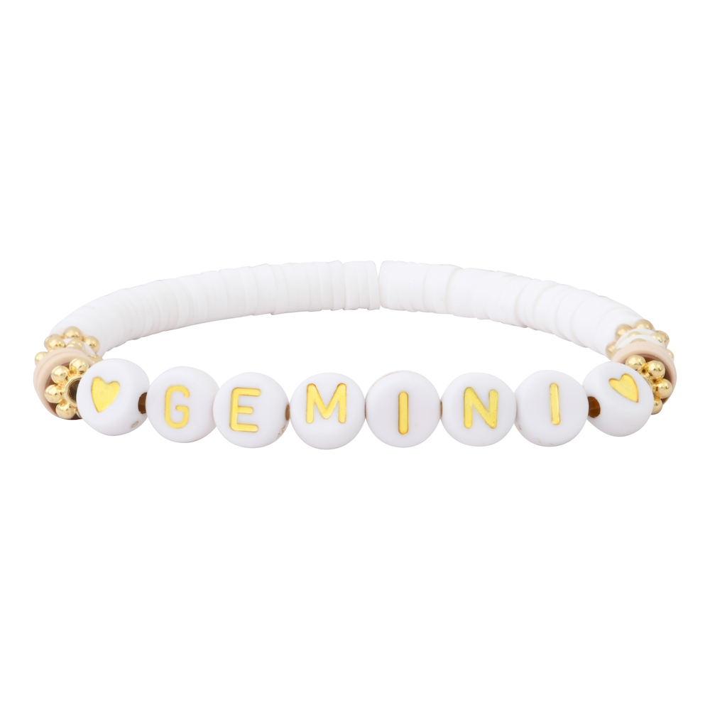 CONSTELLATION mantra bracelet to customize - beige