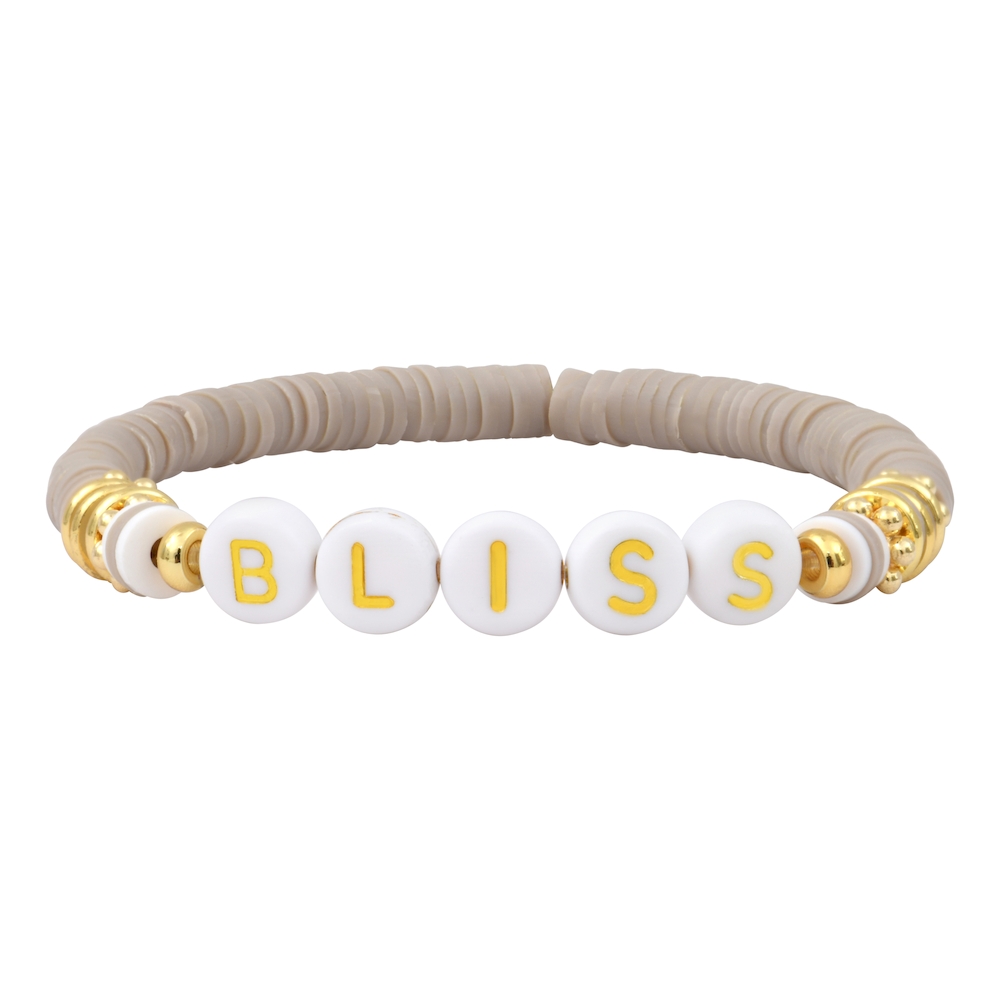 LIBERTY mantra bracelet to customize - brown