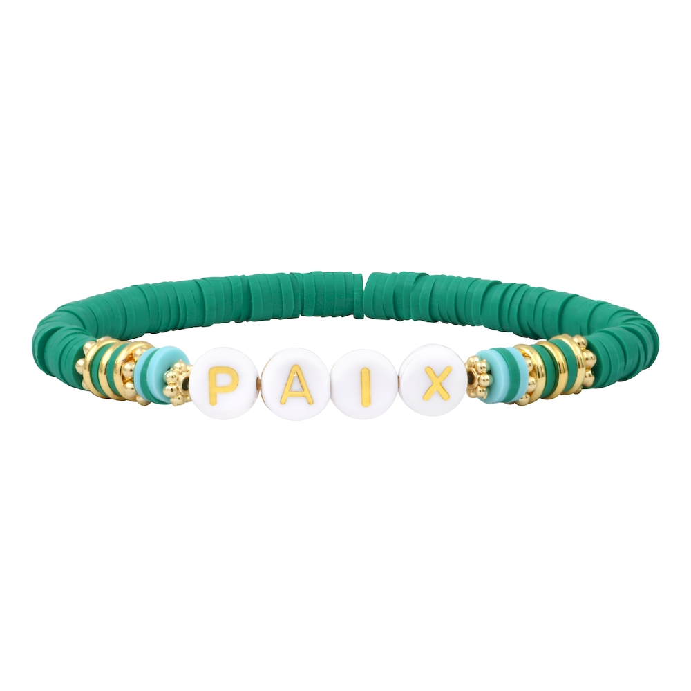 LIBERTY mantra bracelet to customize - brown