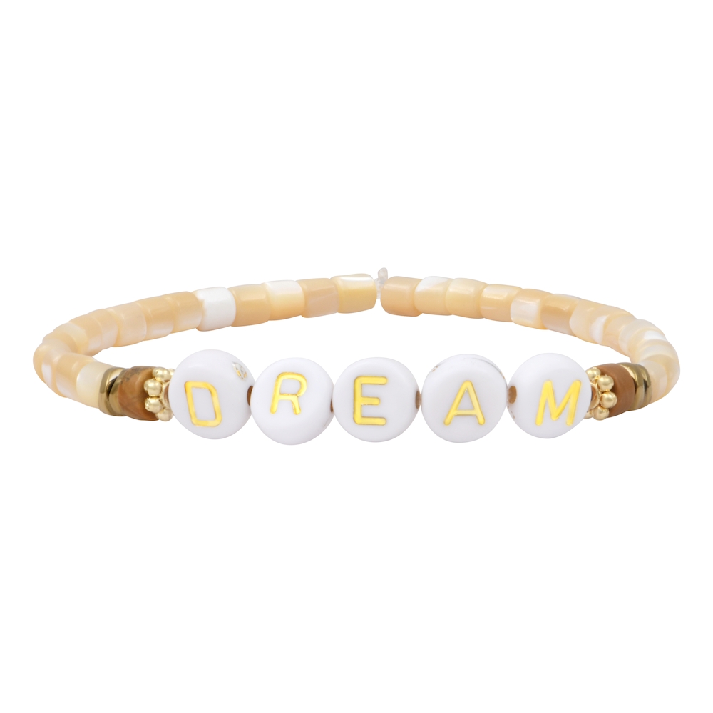 LUMINEUX mantra bracelet to customize - gold