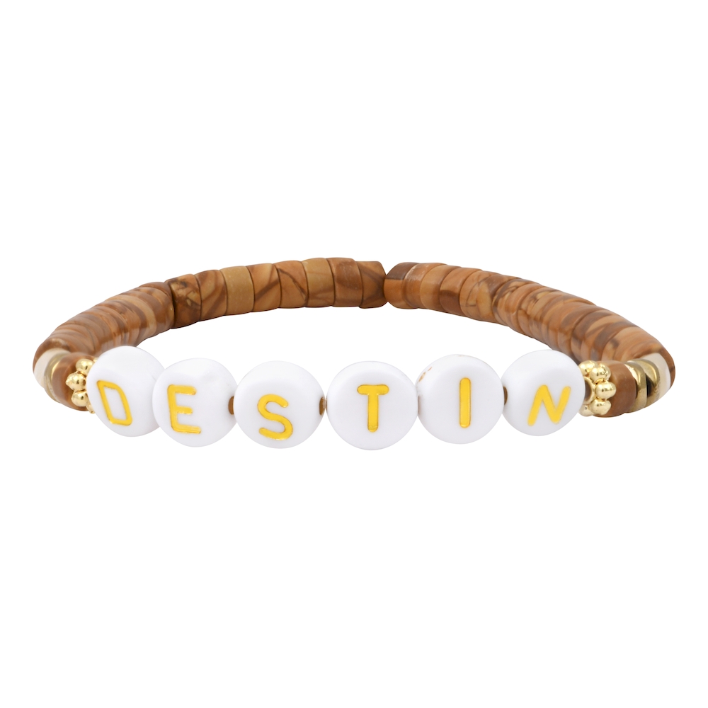 LUMINEUX mantra bracelet to customize - gold