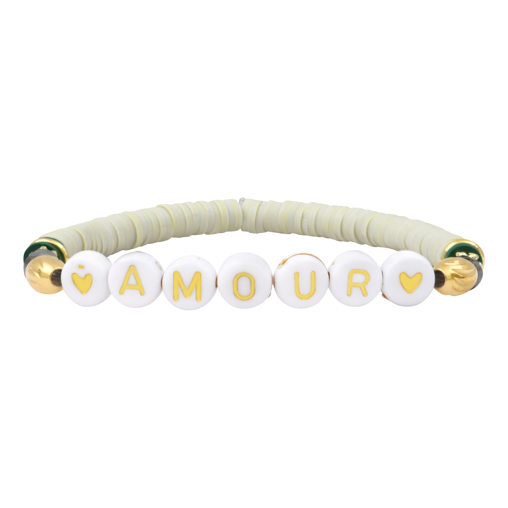 Bracelet Mantra SNOW à personnaliser - blanc