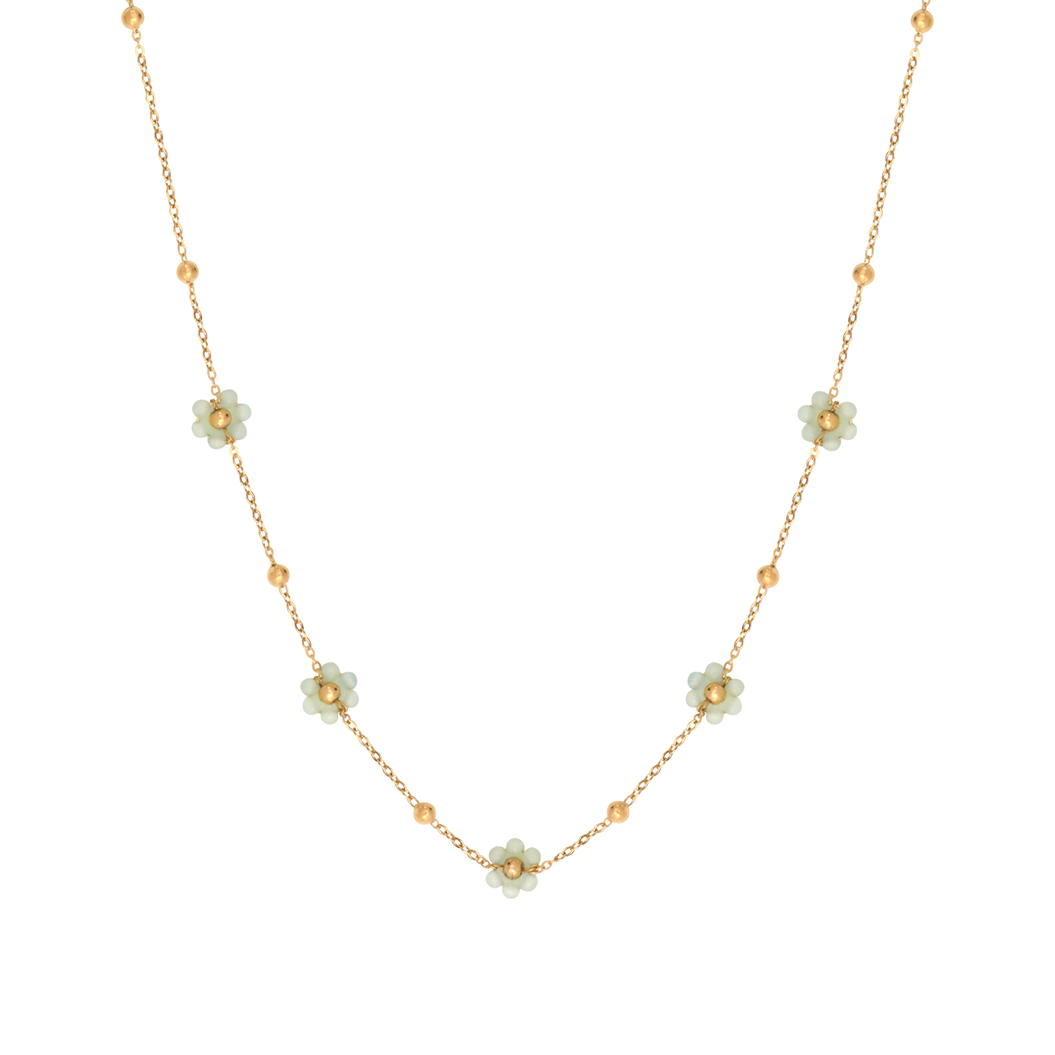 Collier FLORE - vert