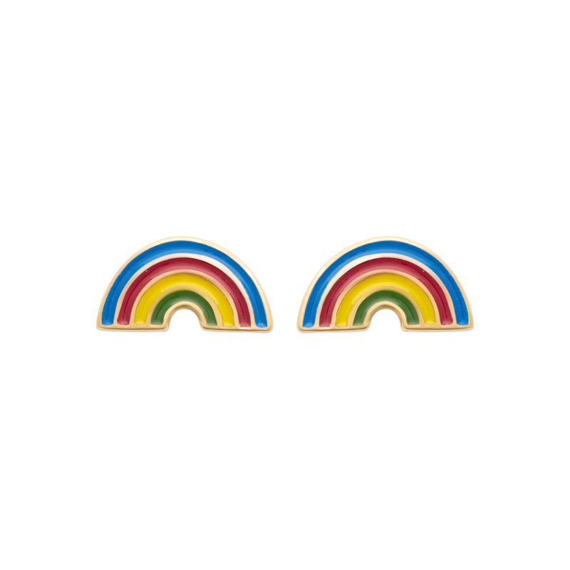 Puces d'oreilles ARC EN CIEL