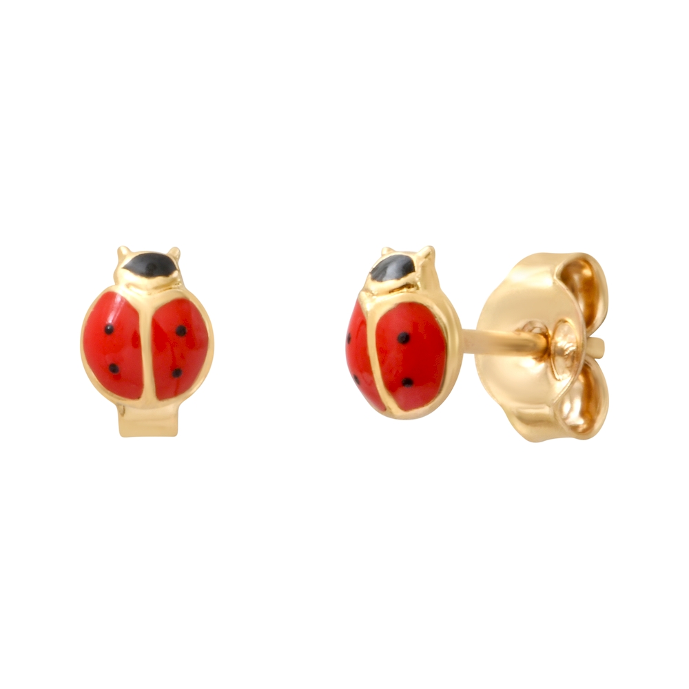 Puces d'oreilles COCCINELLE