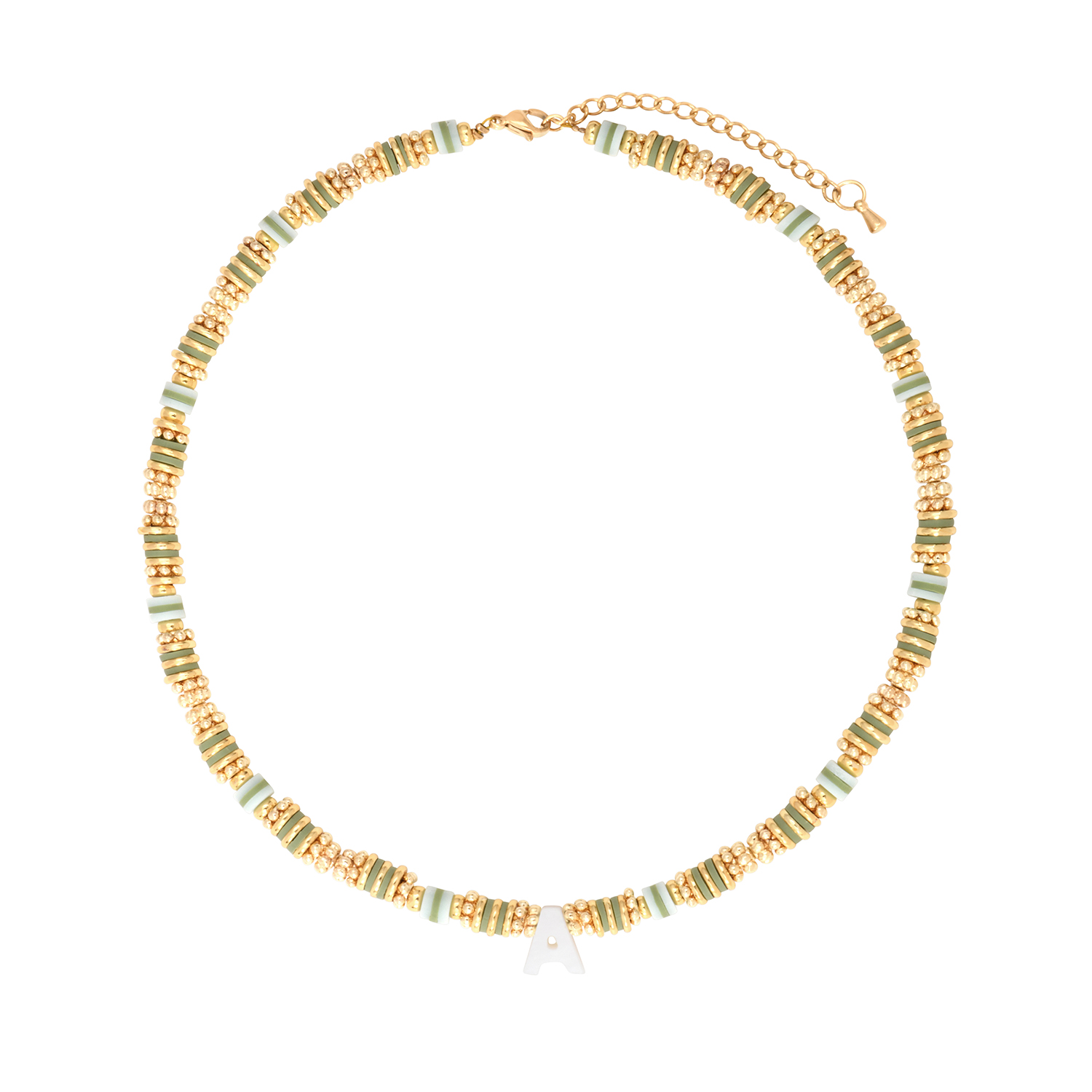 Collier MANA à personnaliser - vert anis