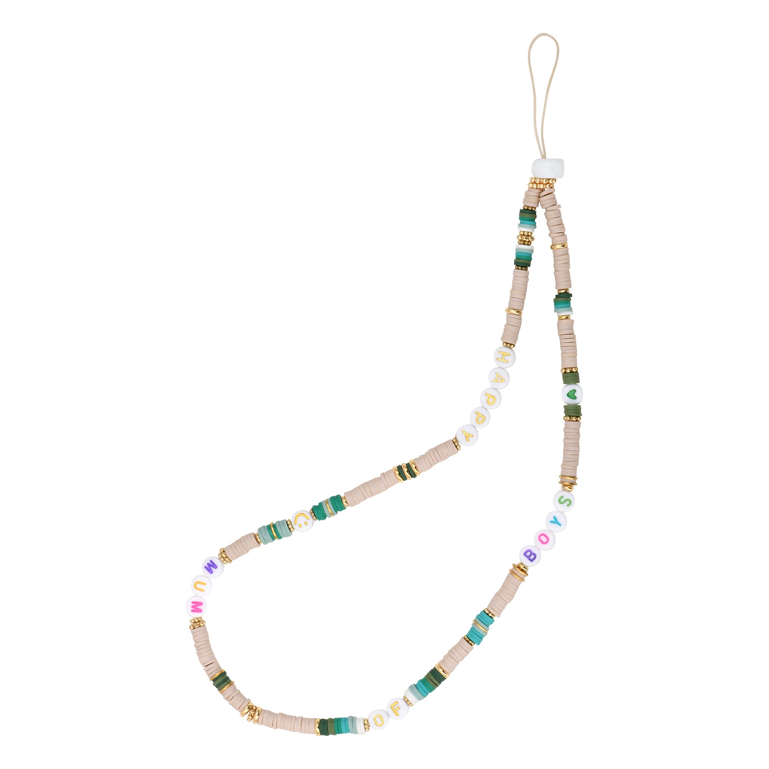 GRIGRI de téléphone Pépites à personnaliser - beige