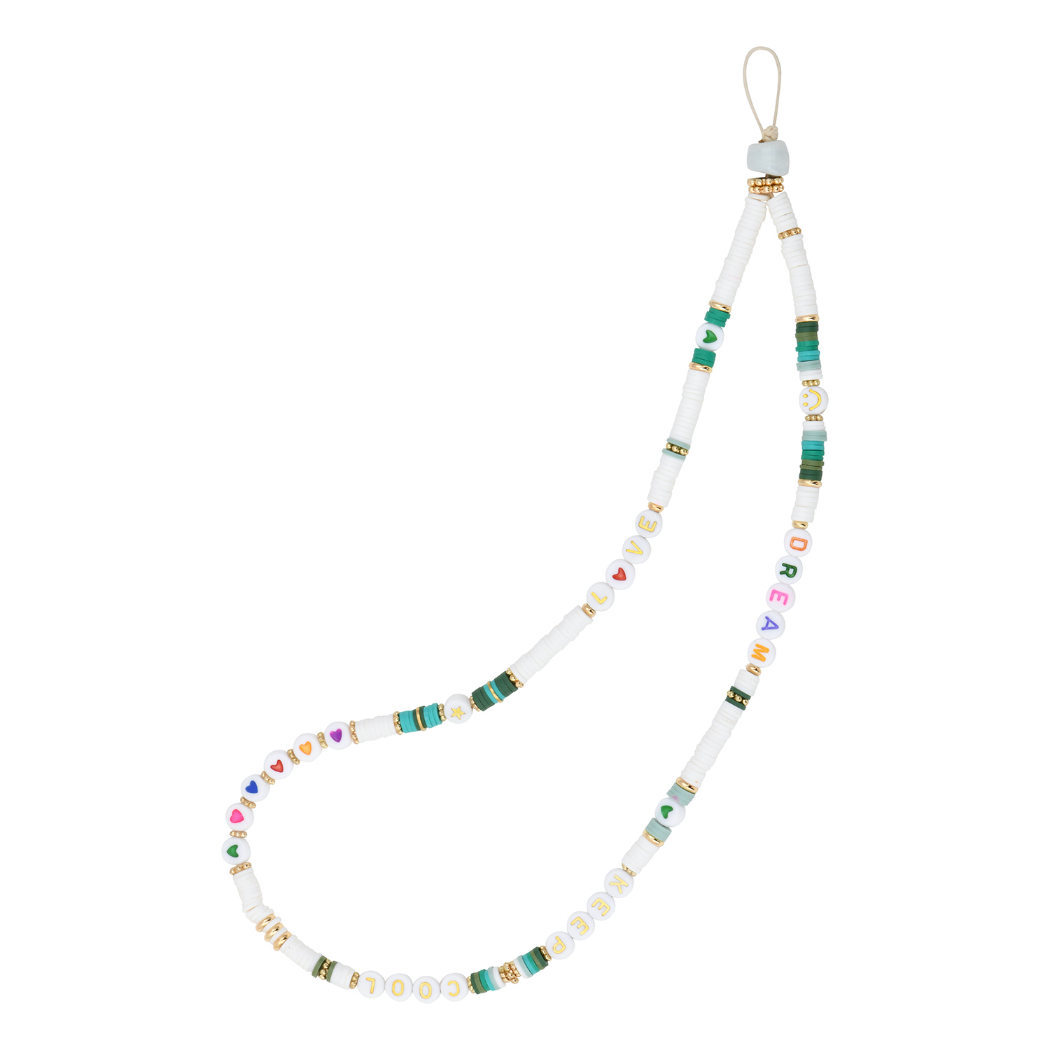 GRIGRI de téléphone Pépites à personnaliser - blanc