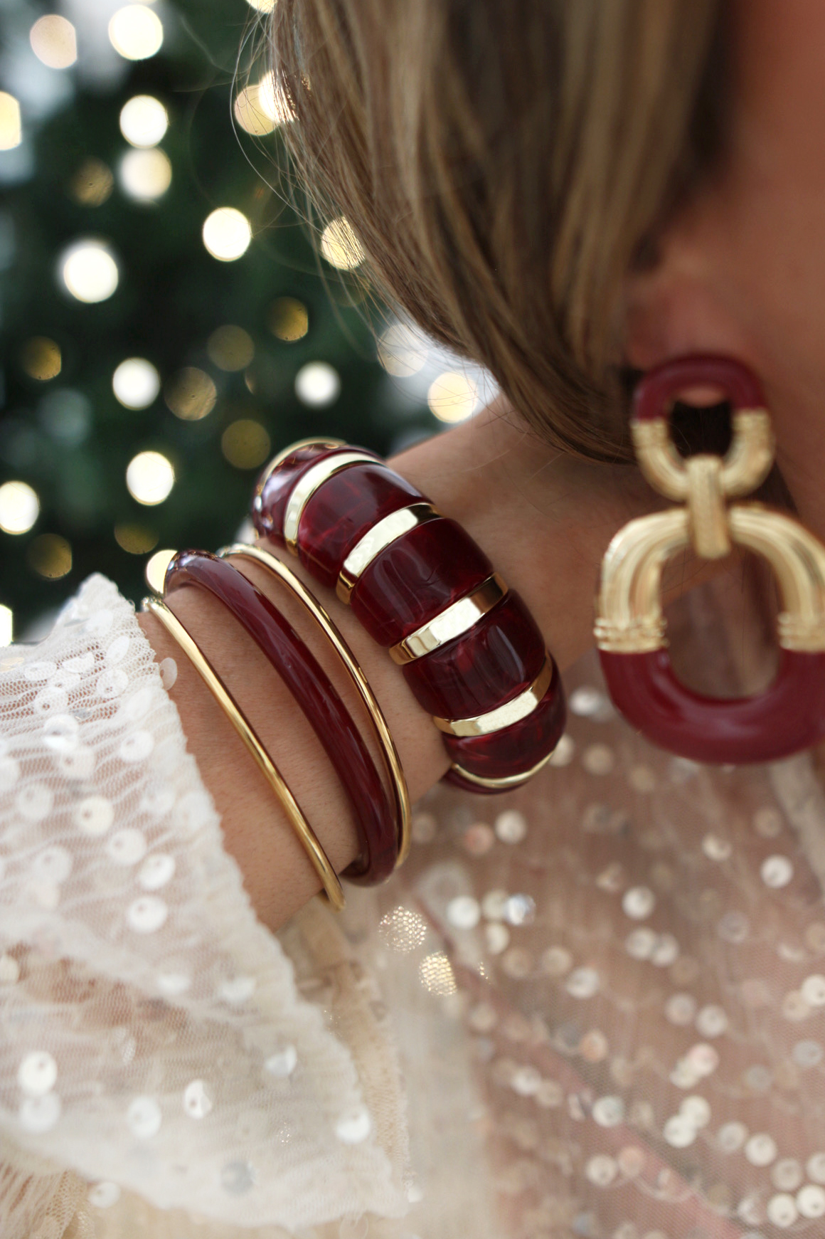 CEDAR cuff - red